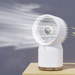 Ventilatore per la casa dell'ufficio con display digitale a LED umidificato a spruzzo, stile:, 3600mAh Rechargeable, USB Direct Plug