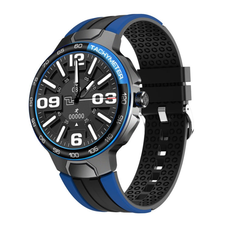 Wearkey E15 1.28 pollici intelligente orologio touch screen monitoraggio della frequenza cardiaca, Blue, Silver Gray, Orange
