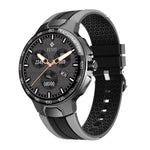 Wearkey E15 1.28 pollici intelligente orologio touch screen monitoraggio della frequenza cardiaca, Blue, Silver Gray, Orange