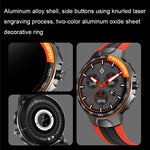 Wearkey E15 1.28 pollici intelligente orologio touch screen monitoraggio della frequenza cardiaca, Blue, Silver Gray, Orange