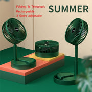 Ventilatore pieghevole portatile Ventilatore da pavimento retrattile, stile:, Rechargeable (White), Rechargeable (Green), USB Plug In  (White), USB Plug In (Green)