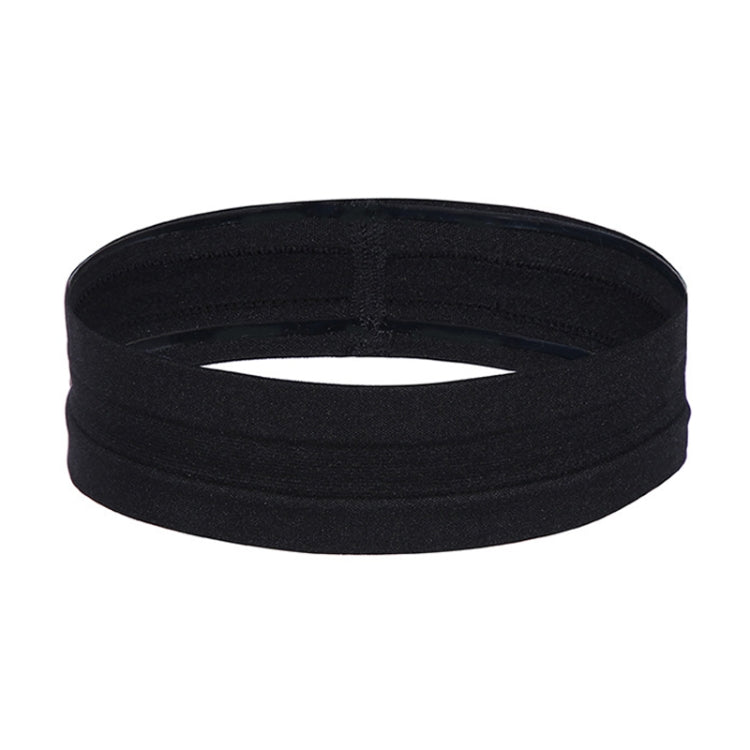 Fascia per la guida del sudore per sport all'aria aperta T1, T1 (Black)