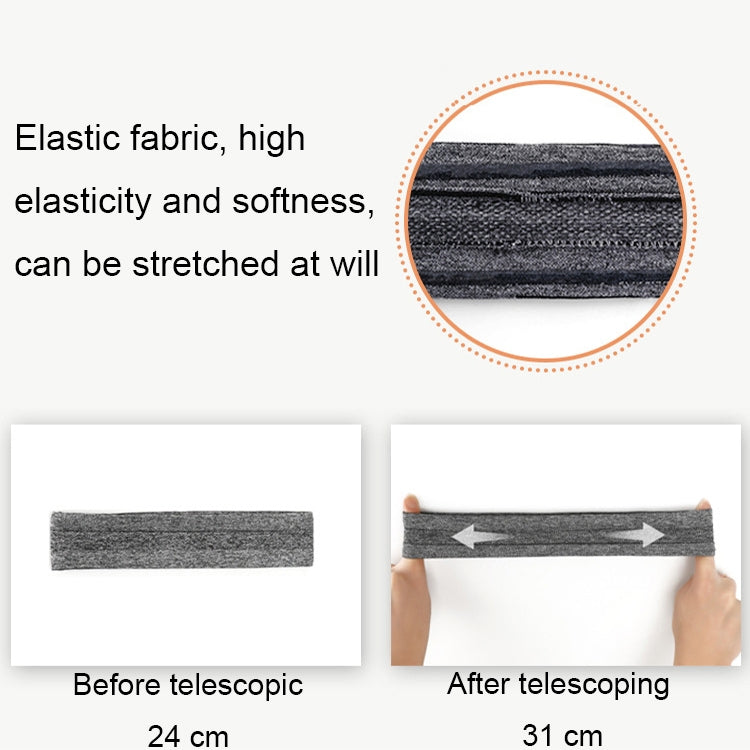 Fascia per la guida del sudore per sport all'aria aperta T1, T1 (Black)