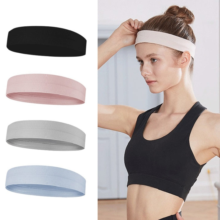 Fascia in silicone antiscivolo che assorbe il sudore, Silicone Headband (Pink), Silicone Headband (Black)