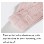 Fascia in silicone antiscivolo che assorbe il sudore, Silicone Headband (Pink), Silicone Headband (Black)