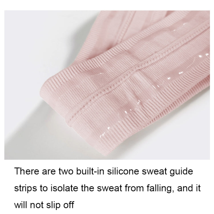 Fascia in silicone antiscivolo che assorbe il sudore, Silicone Headband (Pink), Silicone Headband (Black)