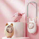 Ventilatore portatile da collo per bambini con luce USB