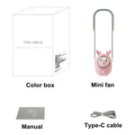 Ventilatore portatile da collo per bambini con luce USB