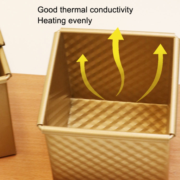 Stampo quadrato per toast con cubo d'acqua antiaderente, stile:, 8832 8x7.5x6.5cm Ripple Gold, 8759 11.8x11x10.3cm No Ripple Gold, 8772 8x7.5x6.5cm No Ripple Gold, 8765 11.8x11x10.3cm Ripple Gold