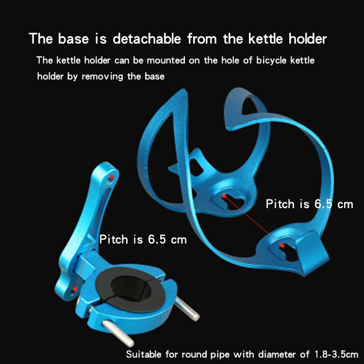 Telaio per bollitore in lega di alluminio per bicicletta, Black Bilateral With Base, Red Bilateral With Base, Gold Bilateral With Base, Blue Bilateral With Base, Silver Bilateral With Base