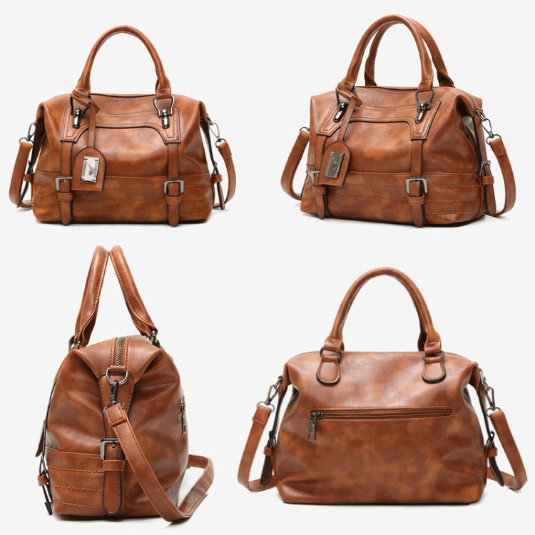 Borsa casual da donna Borsa grande diagonale monospalla tinta unita tinta unita, Black, Pink, Brown, Grey