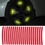10 set di adesivi riflettenti per ruote auto Adesivi di avvertenza per pneumatici con decorazione personale 3D