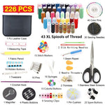 Set di scatole da cucito portatili multifunzionali da 226 in 1