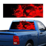D-954 Fiamma Scheletro Lunotto Modello Adesivo Camion SUV Dietro Adesivi Vetro Vento, D-954 Red