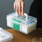 Scatola di immagazzinaggio di plastica della medicina domestica della scatola della medicina portatile portatile, stile:, Separate Small, High Small, Long Large