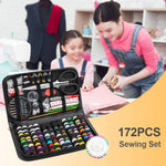 2 set 172 in 1 set di strumenti multifunzionali per ago e filo, specifiche:, Silver Needles, Edge Clip
