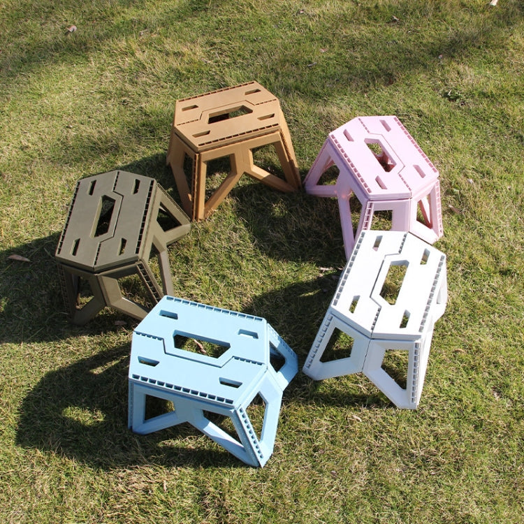 Sgabello pieghevole portatile in plastica ispessita Sgabello da pesca all'aperto, Pink, Princess Sugar, Army Green, Lake Blue, Gray, Black, Sky Blue