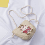 Cappello da sole per bambini Cappello di paglia Cappello da spiaggia e borsa Set