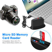 Lettore di smart card USB 2.0 Rocketek SCR812 IC ID CAC Lettore di schede TF
