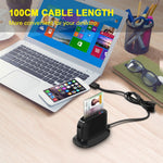 Lettore di smart card USB 2.0 Rocketek SCR812 IC ID CAC Lettore di schede TF