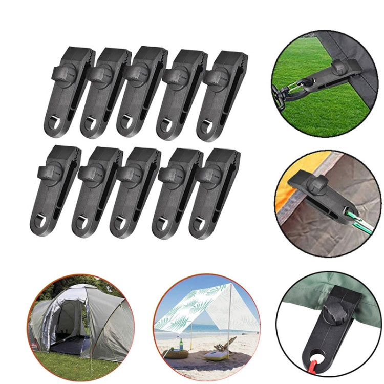 Set da appendere rapido con fibbia a clip per tenda fissa con baldacchino antivento da campeggio all'aperto, 10 Clips+10 Ropes, 10 Clips+10 Black Ropes, 10 Clips+10 Black Ropes+10 Silver Buckles, 10 Clips+10 Elastic Ropes+10 Black Buckles              ...