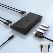 Switch KVM dedicato per notebook 2 In 1 Out 4K 60Hz Type-C