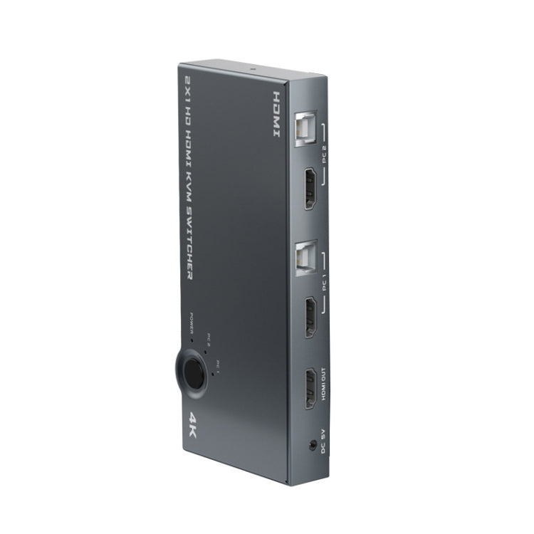 2 In 1 Out 4K 60Hz KVM HDMI Switch USB Swltch Splitter Box HUB