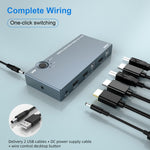 Switch KVM HDMI 2 In 1 Out 4K 60Hz USB 2.0