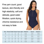 Costume da bagno donna con scollo all'americana S-XXL
