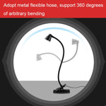 668A001 USB Lampada da scrivania con tubo flessibile a 360 gradi, specifiche:, White Stepless Dimming, Black Stepless Dimming, White Two-speed Dimming, Black Two-speed Dimming