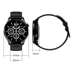 HD3 Smart Watch con monitoraggio della frequenza cardiaca da 1,32 pollici con funzione di pagamento, Black Steel, Silver Steel, Black Leather, Silver Leather