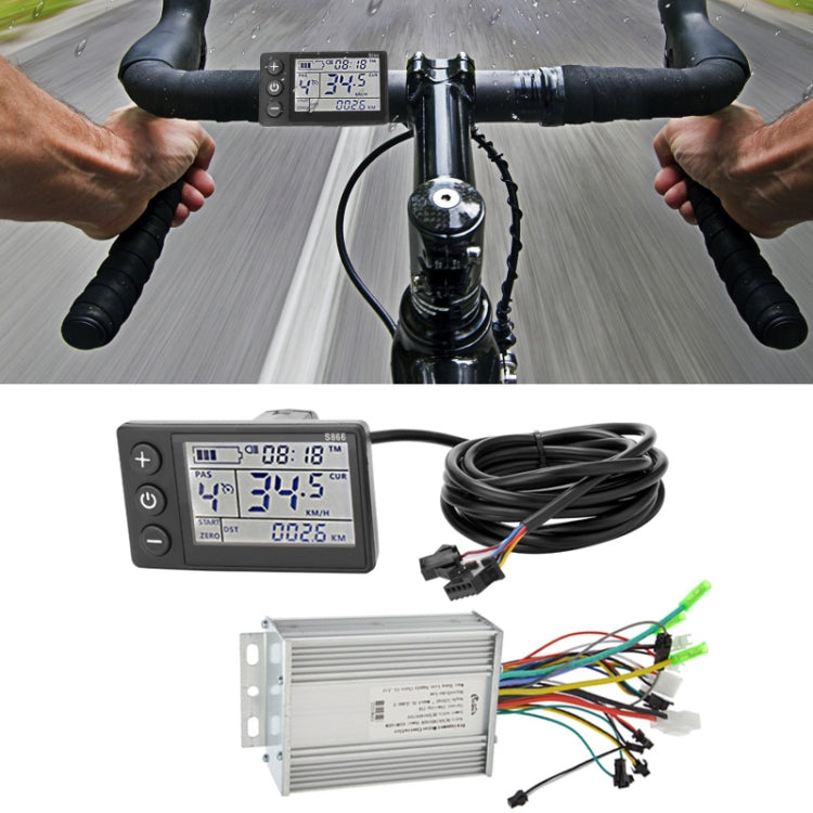 Kit misuratore velocità LCD 36V-60V 450W-500W per veicoli elettri