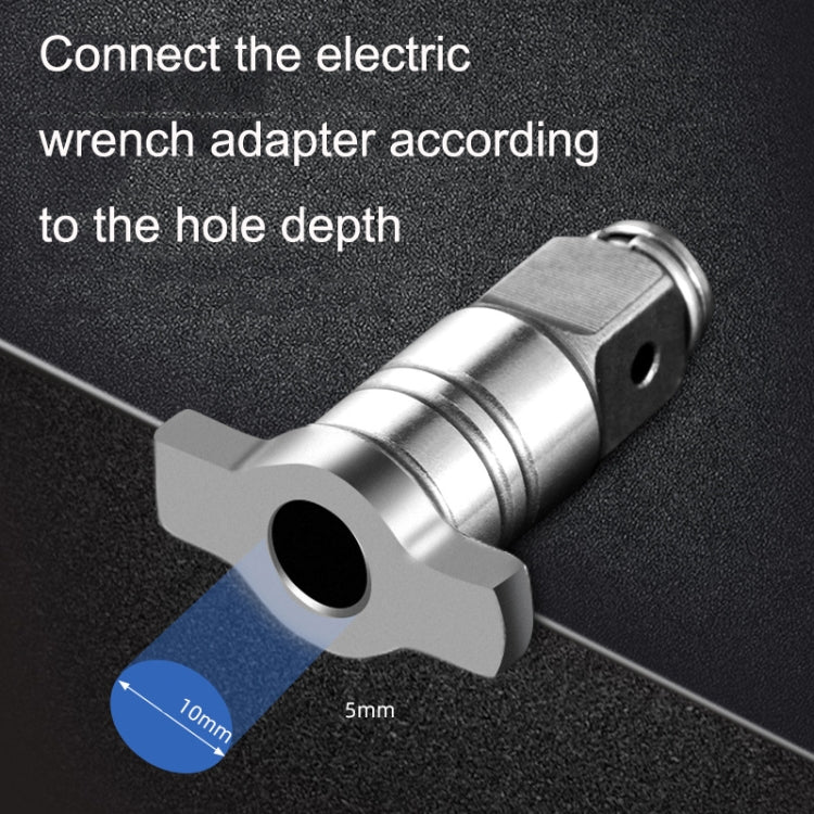 Convertitore per chiave elettrica con albero a T quadrato 2 pezzi, stile:, Dual Use, Single Use
