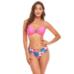 Costume da bagno donna con scialle in rete e spacco