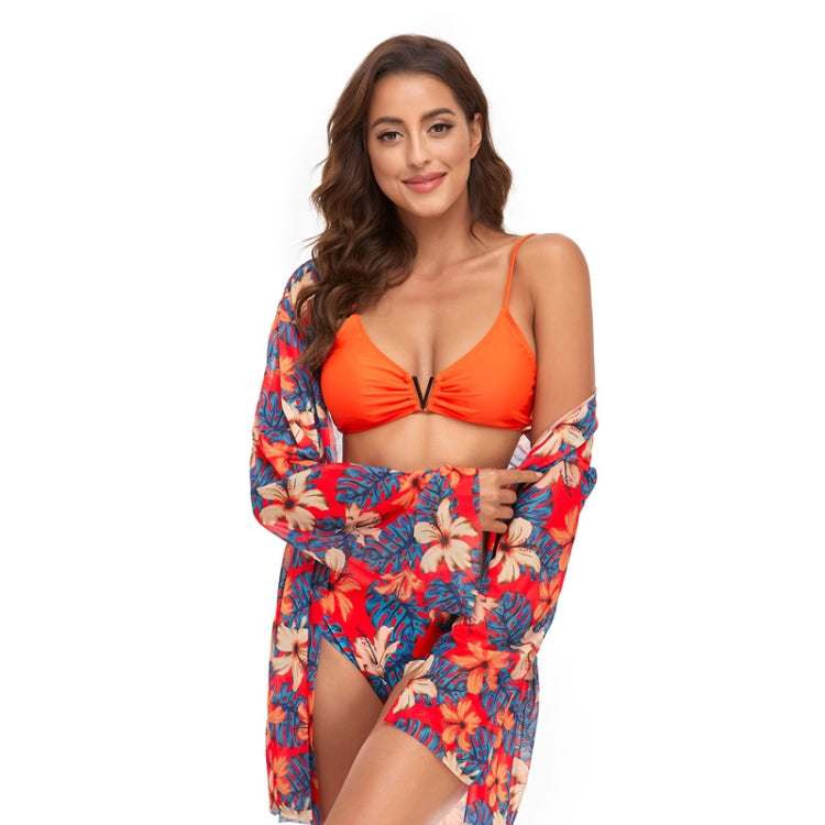 Costume da bagno donna con scialle in rete e spacco