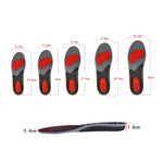 2 paia di solette in TPE traspiranti che assorbono gli urti in silicone, For 36/37cm, For 38/39cm, For 40/41cm, For 42/43cm, For 44/45cm