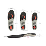 2 paia di solette sportive e casual in TPE per l'assorbimento degli urti e per il supporto dell'arco plantare, S, M, L