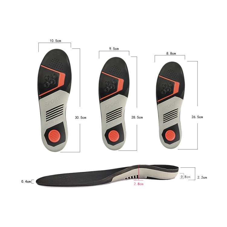 2 paia di solette sportive e casual in TPE per l'assorbimento degli urti e per il supporto dell'arco plantare, S, M, L