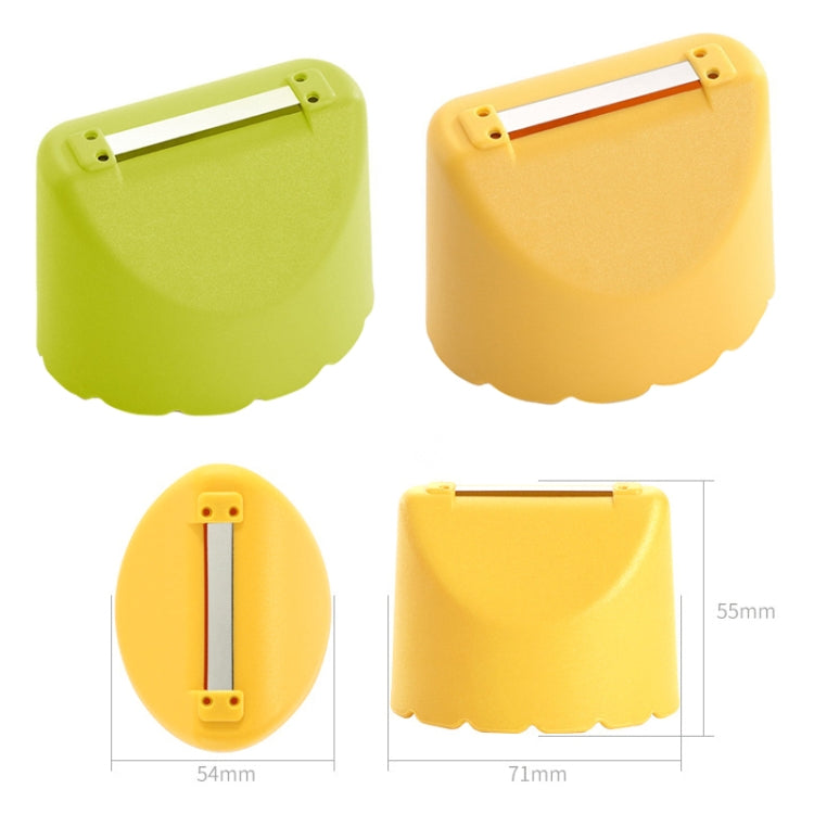 Pelapatate per frutta in acciaio inossidabile resistente agli spruzzi da cucina da 5 pezzi, 5PCS Lemon Yellow, 5PCS Apple Green