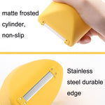Pelapatate per frutta in acciaio inossidabile resistente agli spruzzi da cucina da 5 pezzi, 5PCS Lemon Yellow, 5PCS Apple Green