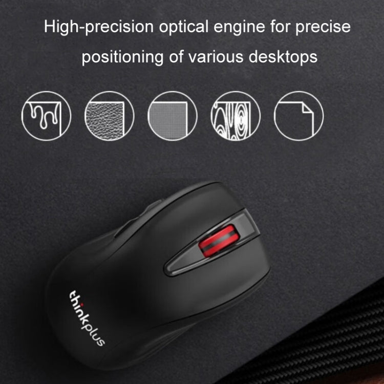 Mouse wireless da ufficio Lenovo Thinkplus ad alta precisione dal design ergonomico, Gaming Mice