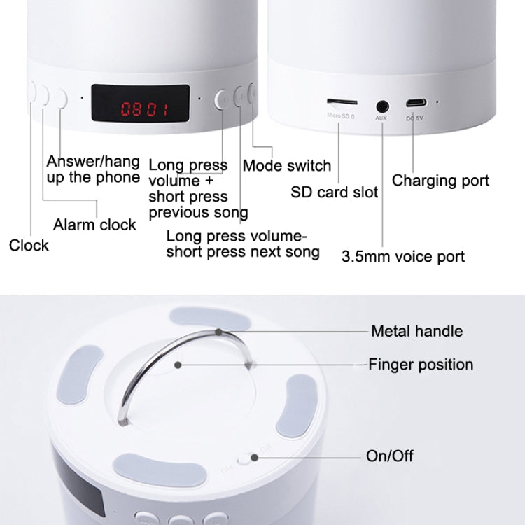 Altoparlante Bluetooth con Lampada d'Atmosfera 3W