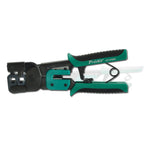 ProsKit Pinza a crimpare a cricchetto in rete con manico in ferro 6/8P a doppio uso, CP-376ER