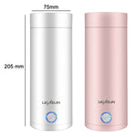 UGASUN Mini bicchiere d'acqua riscaldato elettrico portatile da viaggio, UK Plug (White), EU Plug (Withe), US Plug (White), UK Plug (Pink), EU Plug (Pink), US Plug (Pink)