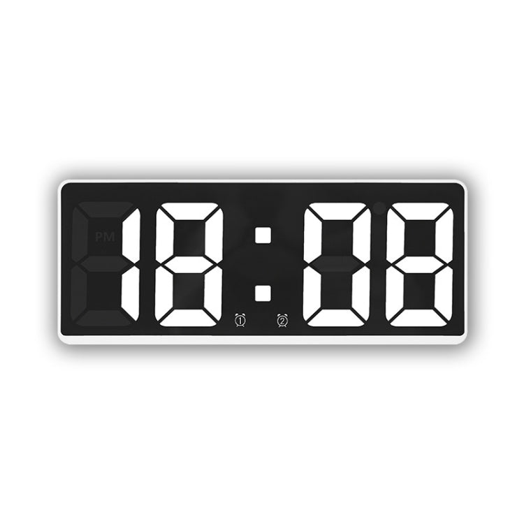 Sveglia da comodino a LED Batteria plug-in Orologio a doppio scopo, 6628 White, 6628 Blue, 6628 Orange