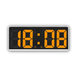 Sveglia da comodino a LED Batteria plug-in Orologio a doppio scopo, 6628 White, 6628 Blue, 6628 Orange