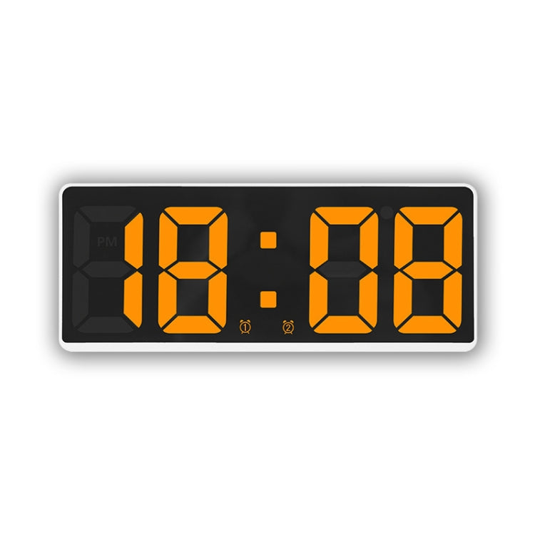 Sveglia da comodino a LED Batteria plug-in Orologio a doppio scopo, 6628 White, 6628 Blue, 6628 Orange