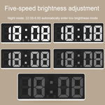 Sveglia da comodino a LED Batteria plug-in Orologio a doppio scopo, 6628 White, 6628 Blue, 6628 Orange