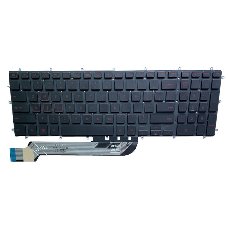 US Version Keyboard for Dell Inspiron 15-7566 5567 7567 5565 5570 7577 P65F, White with Backlight, Blue with Backlight, Red with Backlight