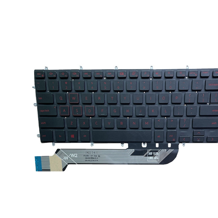 US Version Keyboard for Dell Inspiron 15-7566 5567 7567 5565 5570 7577 P65F, White with Backlight, Blue with Backlight, Red with Backlight